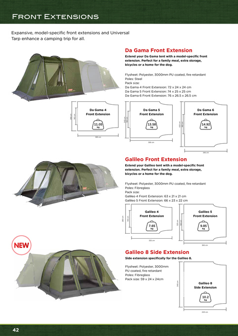 vanavond Habitat Buigen Coleman Tent Guide 2014 Page 42